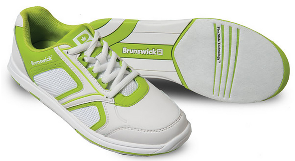 Bowling Shoes Women Brunswick ick Spark white/green for Right and Left