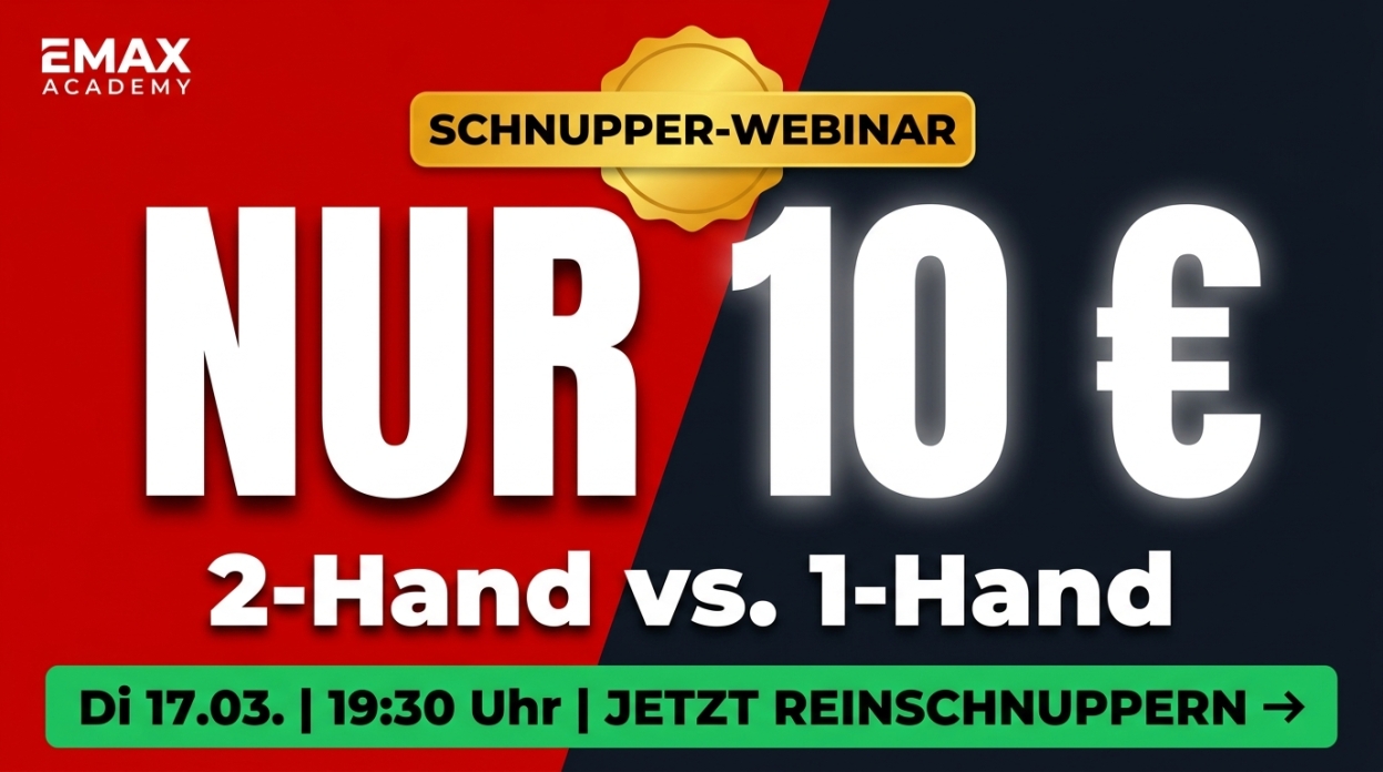 1 Hand oder 2 Hand 1 Hand oder 2 Hand