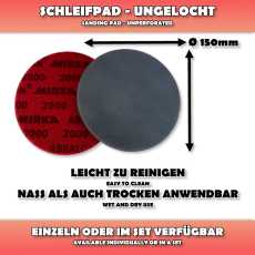 Abralon Schleifpad - Alle Körnungen - Ø 150mm - ungelocht