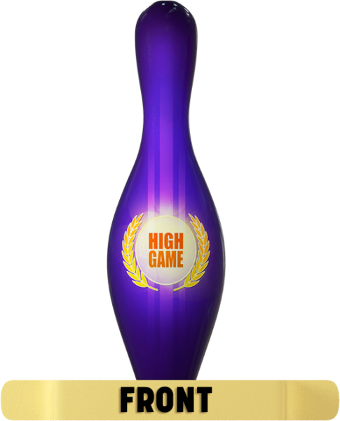 Pin Awards - Bowling Pin - Geschenkartikel - High Game - Lila