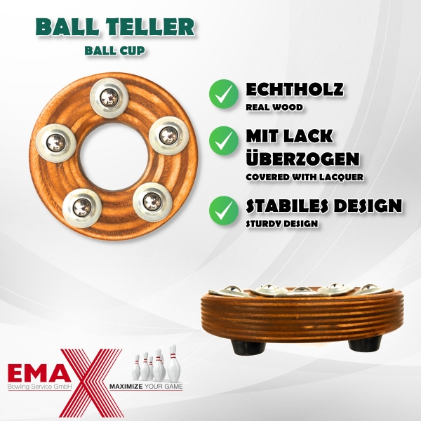 EMAX - Ball Teller - Holz