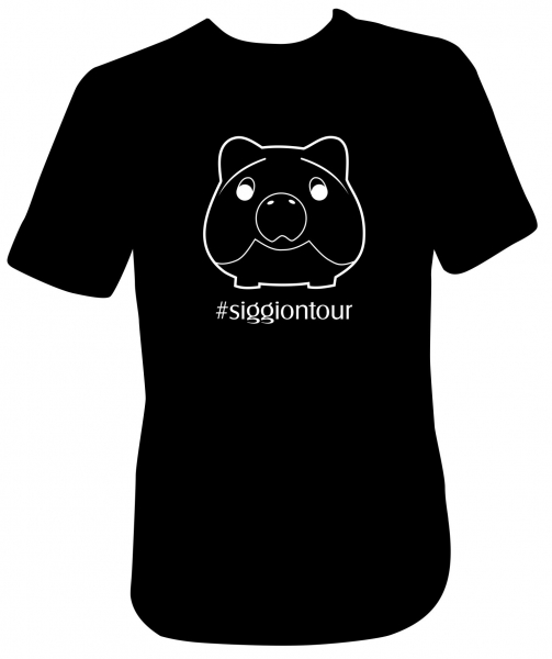 Siggi Phrasenschwein T-Shirt Schwarz