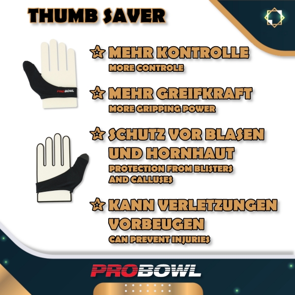 Pro Bowl Thumb Saver - Daumensocke - Einheitsgröße