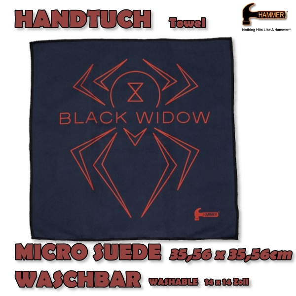 Black Widow Micro-Suede Towel - Handtuch