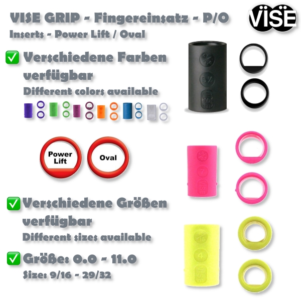 P/O - Power Lift/Oval - Fingereinsatz - Blau - Duo
