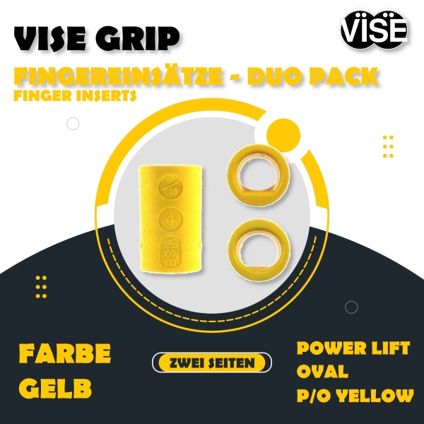 P/O - Power Lift/Oval - Fingereinsatz - Gelb - Duo