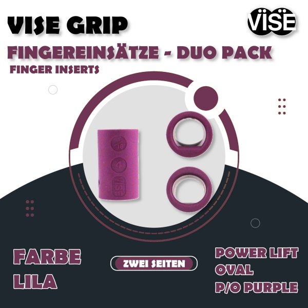 P/O - Power Lift/Oval - Fingereinsatz - Lila - Duo