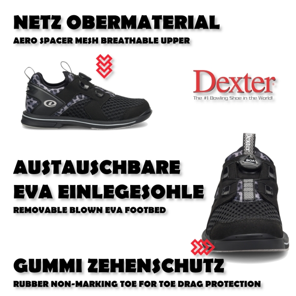 DexLite Pro BOA - Schwarz/Leoprint (RH)