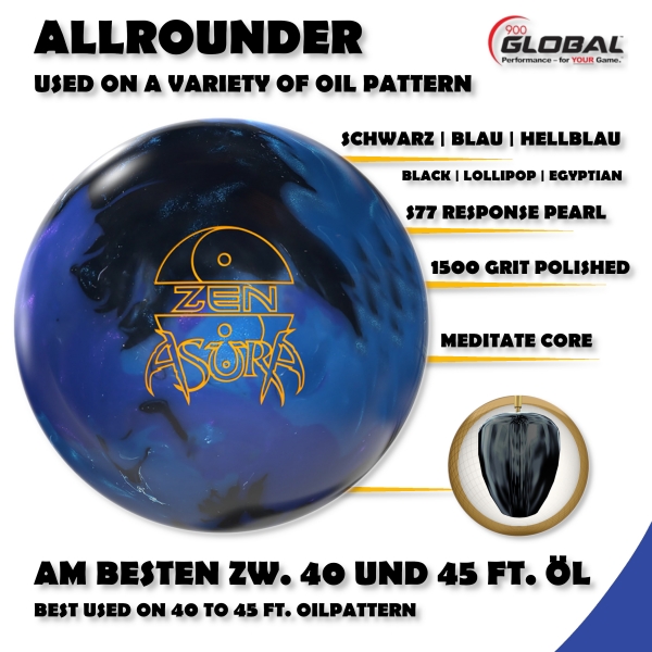 900Global Zen Asura International Release Bowlingball