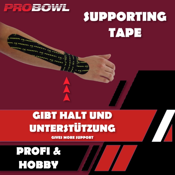 Pro Bowl - Supporting Tape - Vorgeschnitten - 20 Stück - 5x25cm