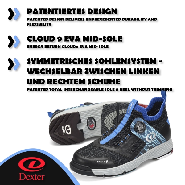 THE C-9 Sidewinder BOA - Schwarz/Blau