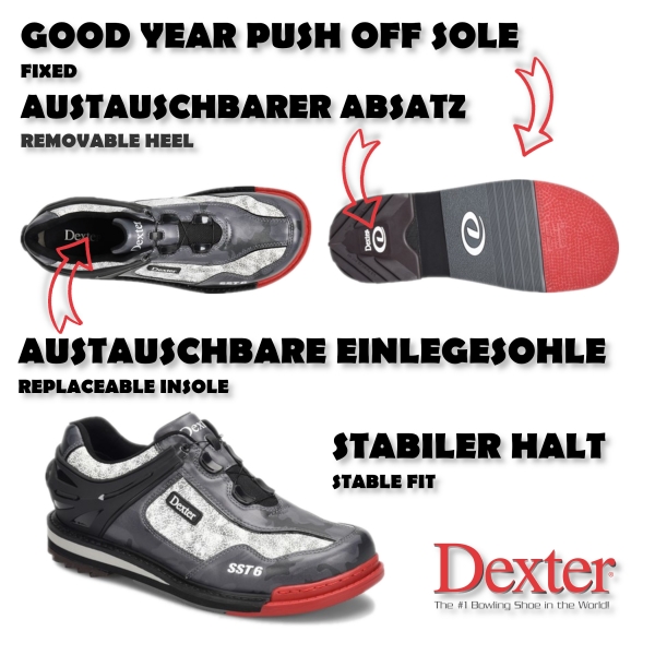SST 6 Hybrid BOA - Grau/Camo (RH)