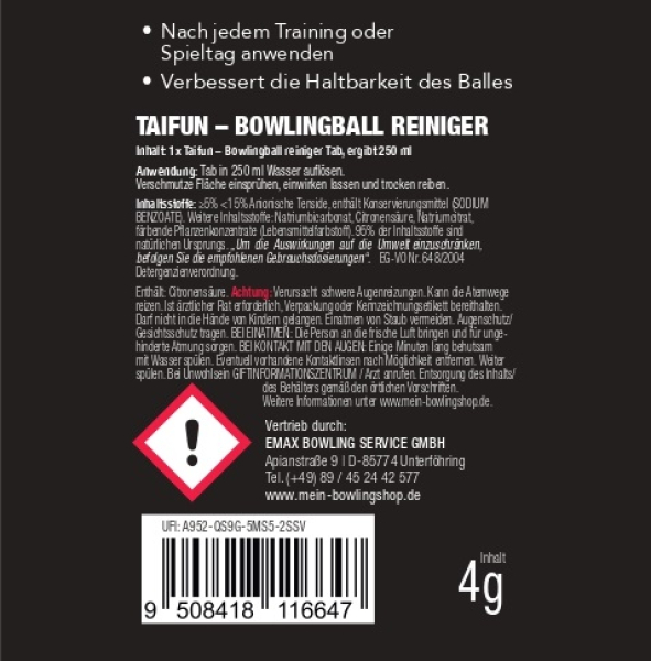 Taifun - Reiniger - Tab
