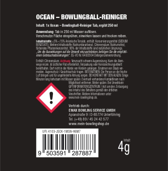 Ocean - Reiniger - Tab