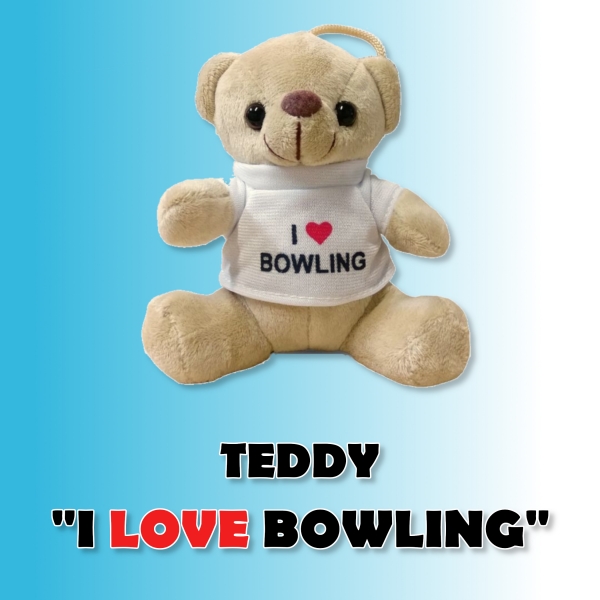 I Love Bowling - Teddybär - Anhänger
