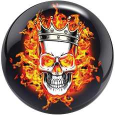 Viz-A-Ball - Flaming Skull