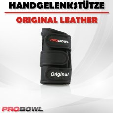Pro Bowl – Original Leather - Handgelenkstütze - Leder - Schwarz