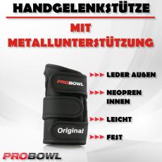 Pro Bowl – Original Leather - Handgelenkstütze - Leder - Schwarz
