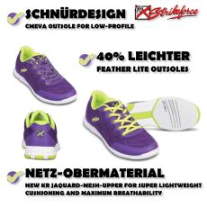 KR Strikeforce – Lace - Bowlingschuhe - Lila/Gelb