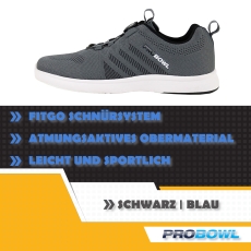 Pro Bowl – Supro - Bowlingschuhe - Dunkel Grau