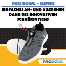 Pro Bowl – Supro - Bowlingschuhe - Dunkel Grau