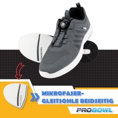 Pro Bowl – Supro - Bowlingschuhe - Dunkel Grau