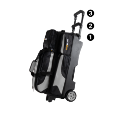 Pro Bowl – Deluxe - Triple Roller - Black Carbon Silver