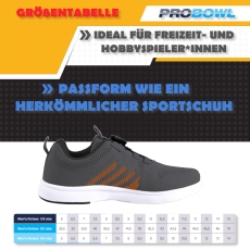 Pro Bowl – Supro - Bowlingschuhe - Grau/Orange
