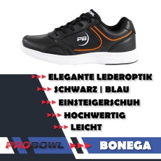 Pro Bowl – Bonega - Bowlingschuhe - Schwarz/Orange
