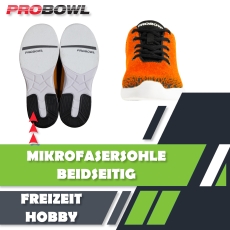 Pro Bowl – Taktika - Bowlingschuhe - Schwarz/Orange