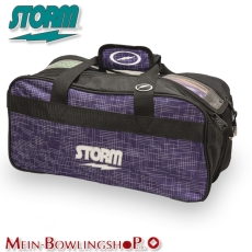 Storm – 2-Ball Tote - Double Tote - Abstract Lila/Schwarz