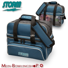 Storm – 2-Ball Tote DLX - Double Tote - Stahl Blau/Schwarz