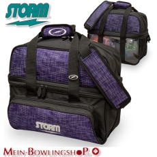 Storm – 2-Ball Tote DLX - Double Tote - Abstract Lila/Schwarz