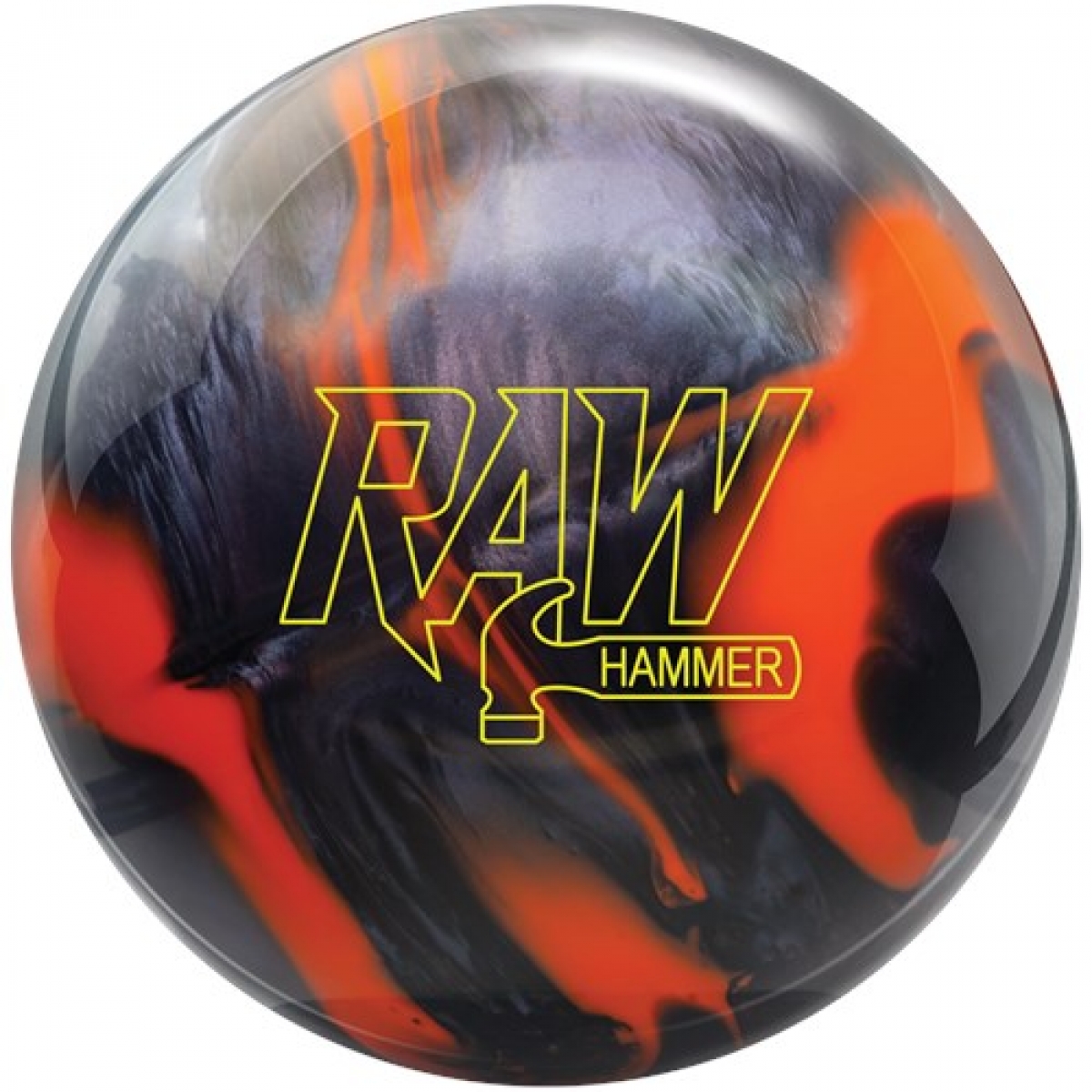 Bowlingball Hammer Raw Hybrid Orange / Schwarz