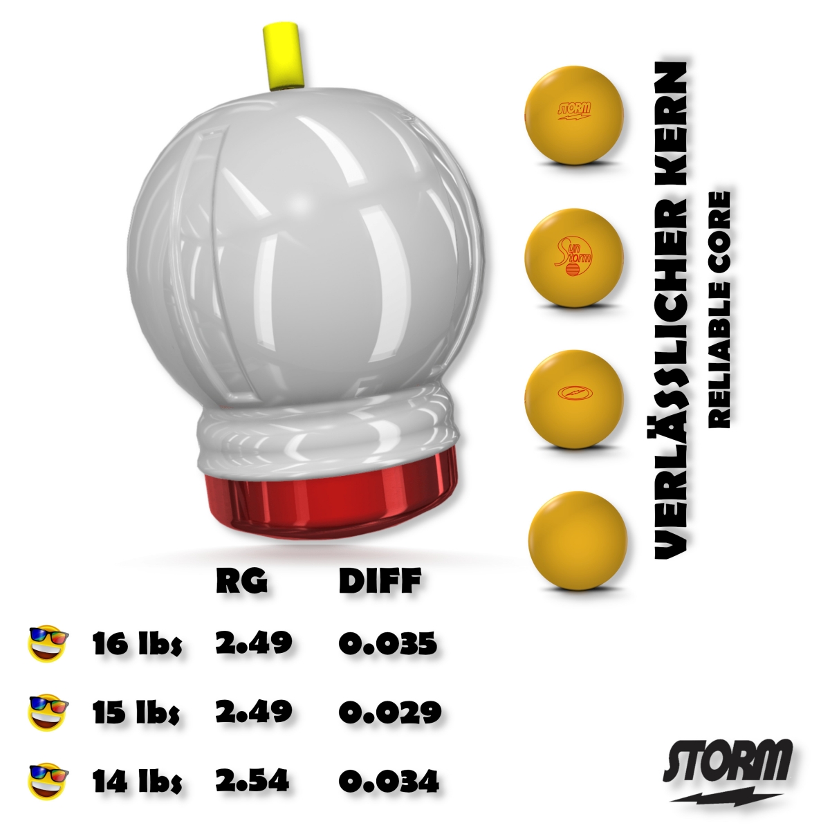 Storm Bowling Sun Storm Bowlingball Klassiker